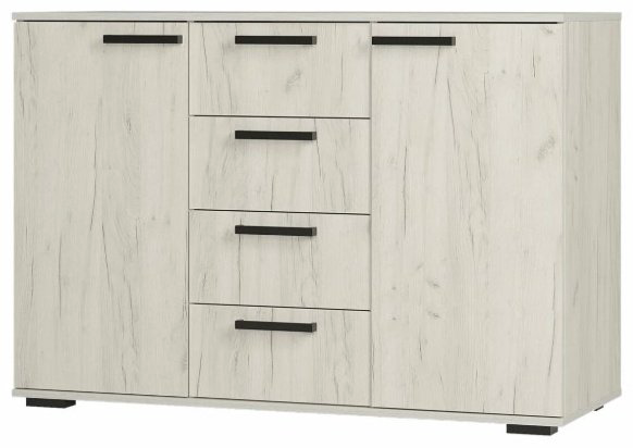 Комод BTS Стандарт 2, 120x46x82 см, светло серый купить,NaN