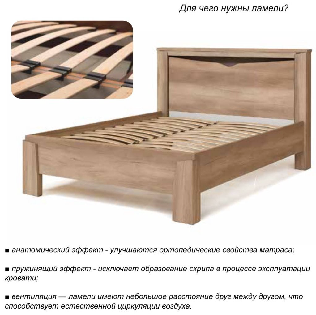 Кровать СлонимМебель Гарда полутораспальная, 120x200 см (без матраса, без подъёмного механизма) бежевый, светло-коричневый купить,NaN
