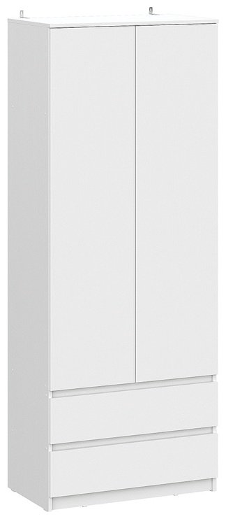 Распашной шкаф СВ Мебель Денвер, 80.1x205.2х46.2 см, белый купить,NaN