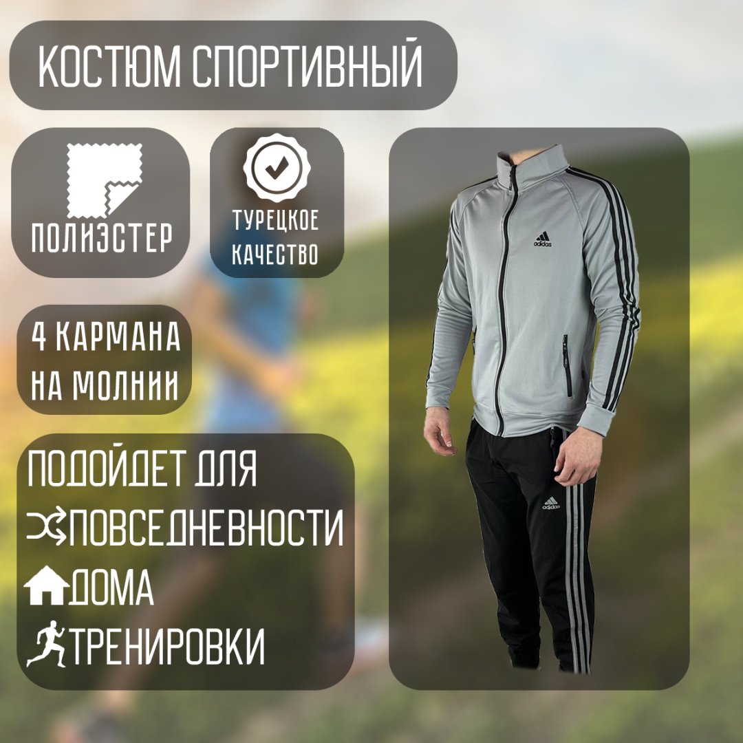 Спортивный костюм Sportleader серый купить,NaN