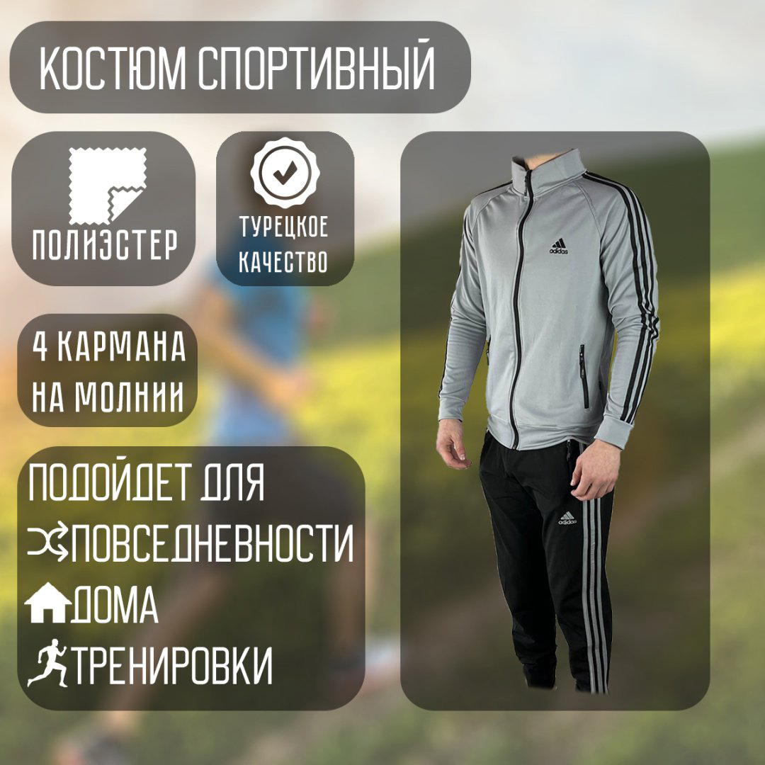 Спортивный костюм Sportleader серый купить,NaN