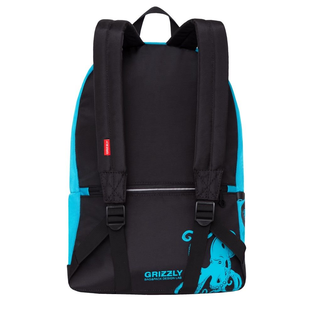  Рюкзак Grizzly Осьминог 30х44х15см голубой купить,NaN