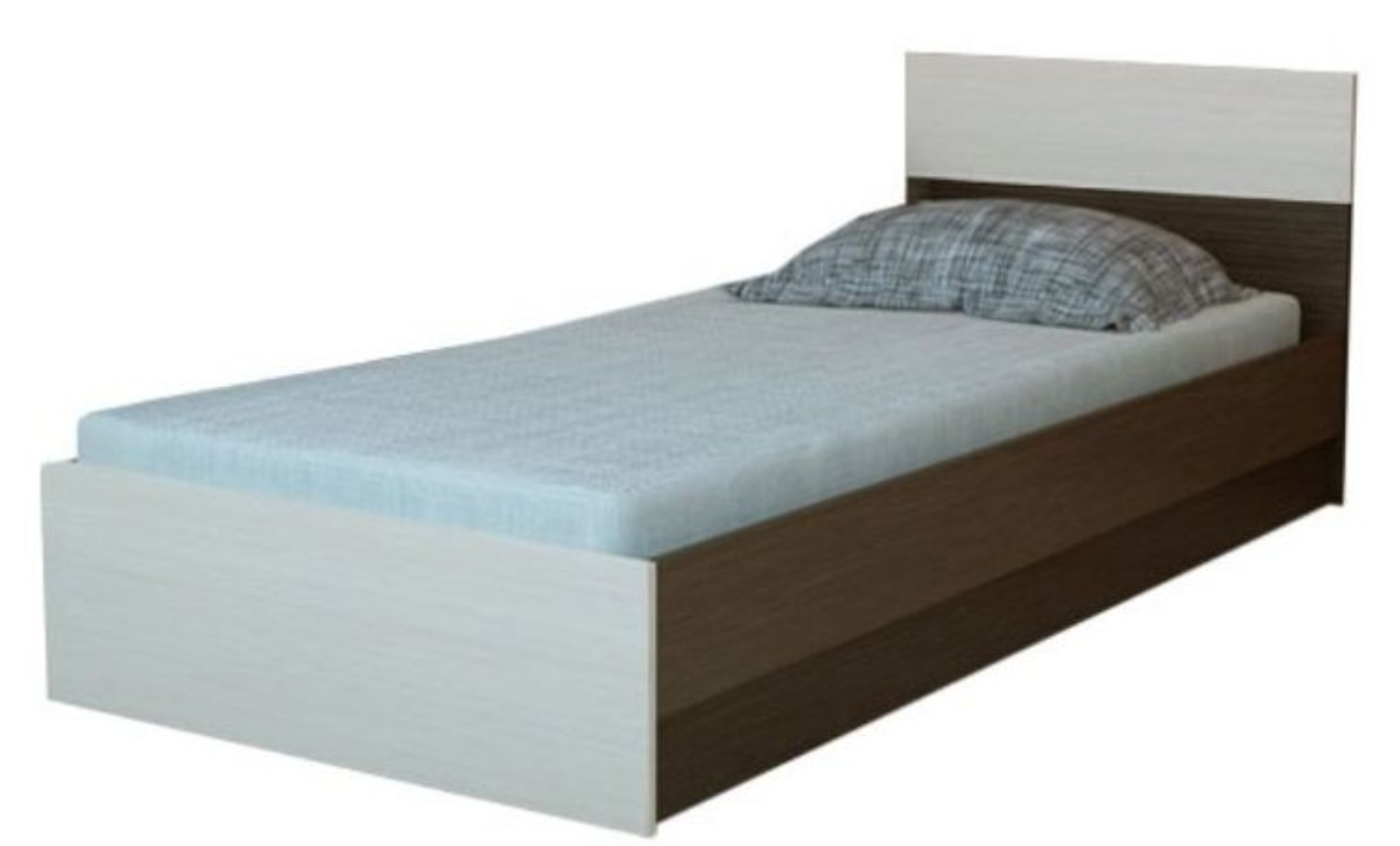 Кровать Горизонт Юнона 200x80х84см коричнево-бежевый купить,NaN