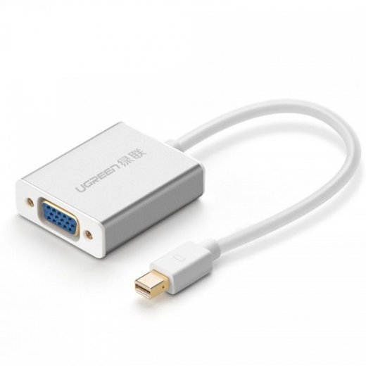 Конвертер Ugreen mini DisplayPort на VGA 10403 белый купить,NaN