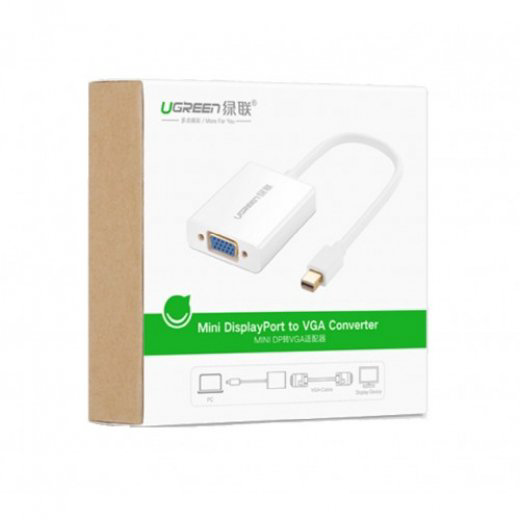 Конвертер Ugreen mini DisplayPort на VGA 10403 белый купить,NaN