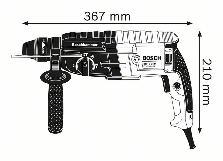 Перфоратор Bosch GBH 2-24 DRE Professional синий купить,0