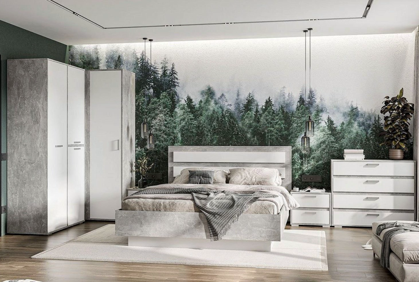 Тумба Денвер, 50x44.8x35.4 см, белый, серый купить,NaN