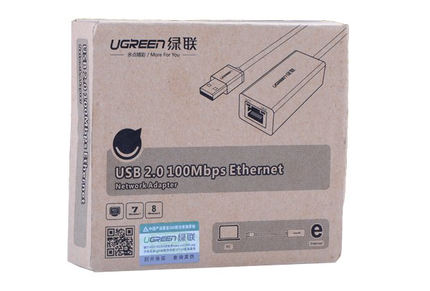 Конвертер Ugreen USB 2.0 на LAN 20254 черный