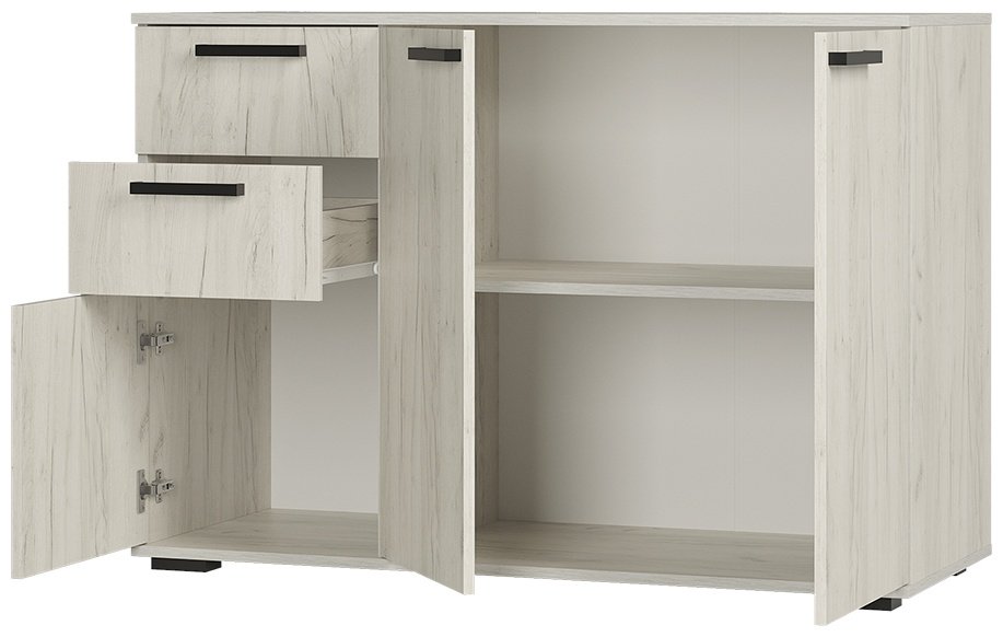 Комод BTS Стандарт, 120x46x82.8 см, бежевый, светло серый купить,NaN