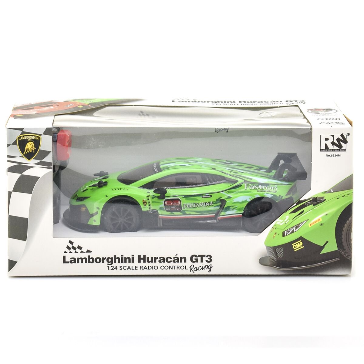 Машинка RW 1:24 Lamborghini Huracan GT3 зеленая купить,NaN