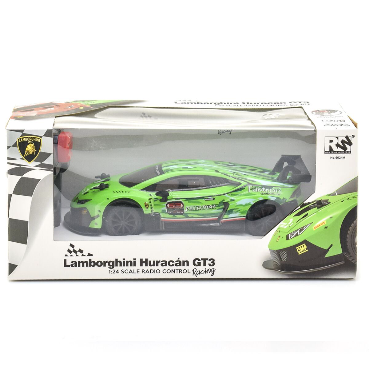Машинка RW 1:24 Lamborghini Huracan GT3 зеленая купить,NaN