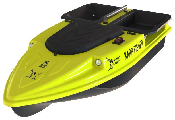 Прикормочный кораблик Fisher piratyellow желтый купить,NaN