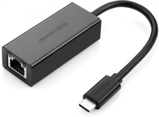 Конвертер Ugreen USB 3.1 Type C на LAN Rj-45 30287 черный купить,NaN