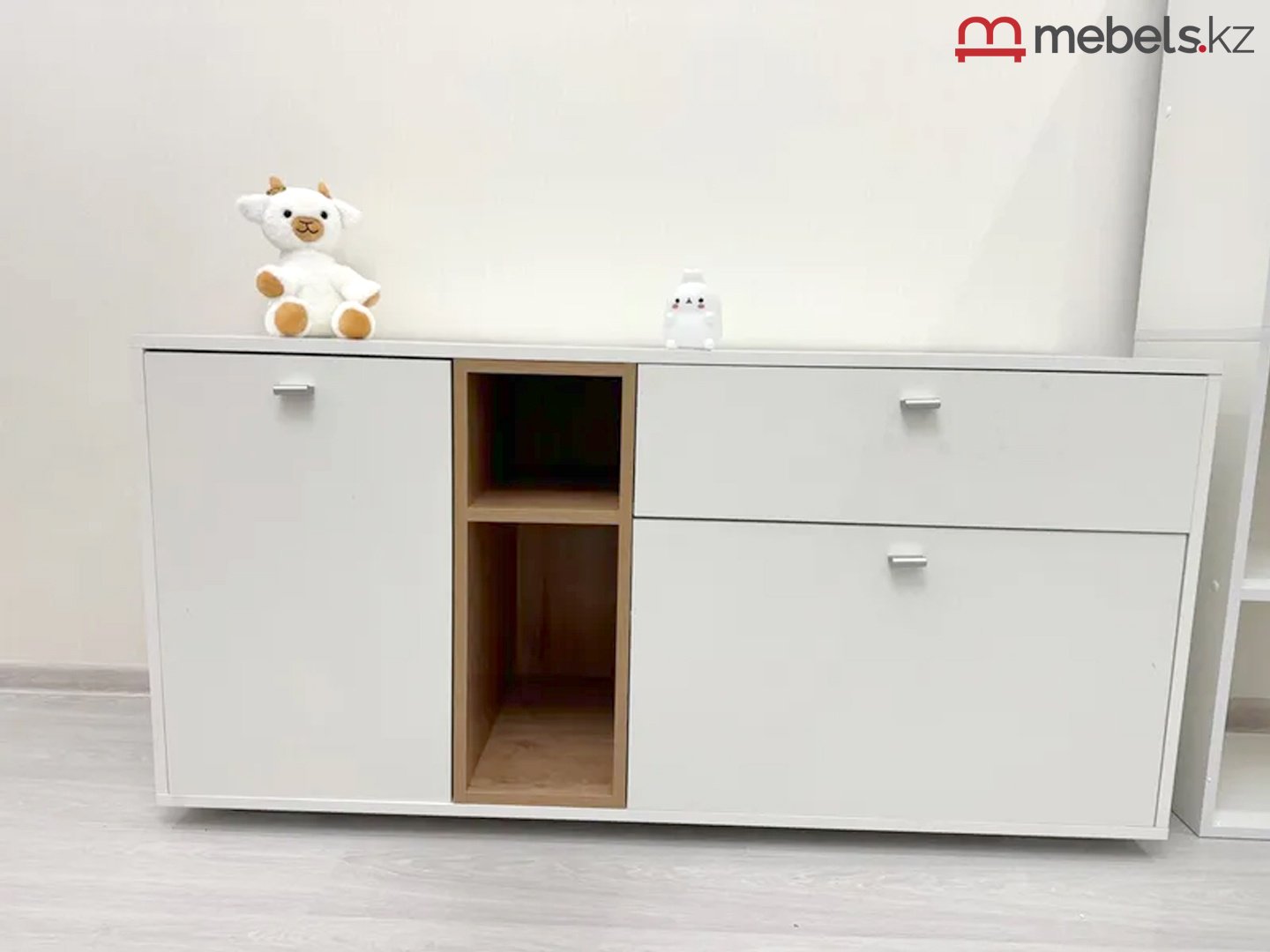 Комод Mebels.kz Ланс, 131.4x43x64.7 см, белый купить,NaN