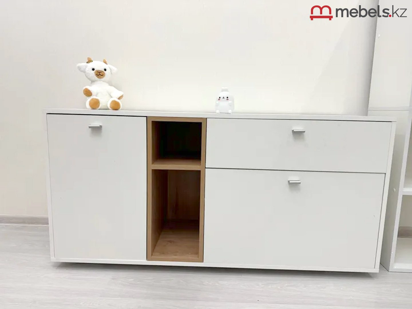 Комод Mebels.kz Ланс, 131.4x43x64.7 см, белый купить,NaN