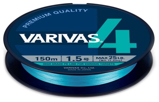 Леска Varivas плетеная 4513498120540 0.148 мм синий купить,NaN
