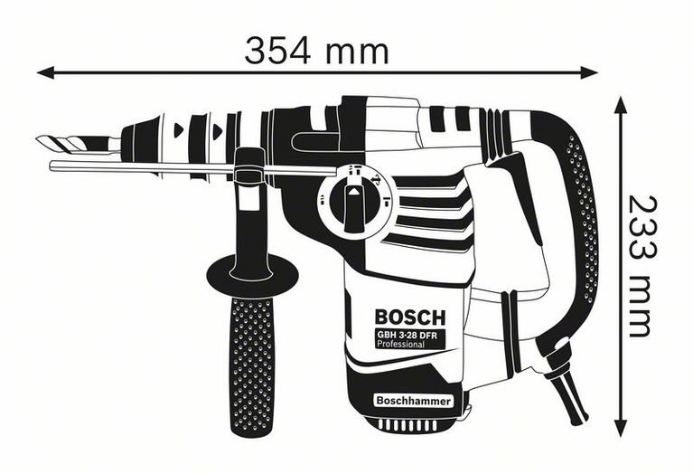 Перфоратор Bosch GBH 3-28 DFR Professional синий купить,0