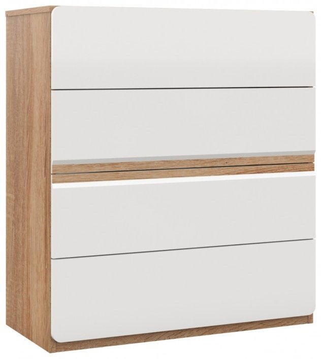 Комод IMPERIAL Дакота, 80.10x40.80x91.1 см, белый, светло-коричневый купить,NaN