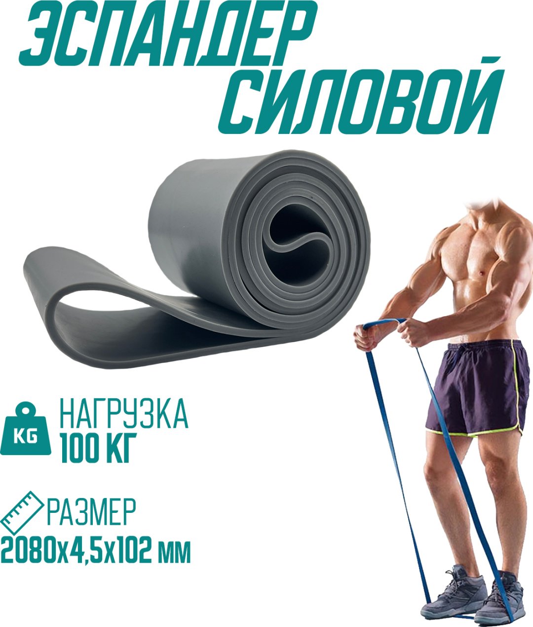 Эспандер Лента Sportleader 1 шт 100 кг купить,NaN