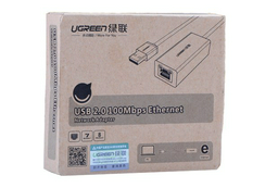 Конвертер Ugreen USB 2.0 на LAN 20254 черный
