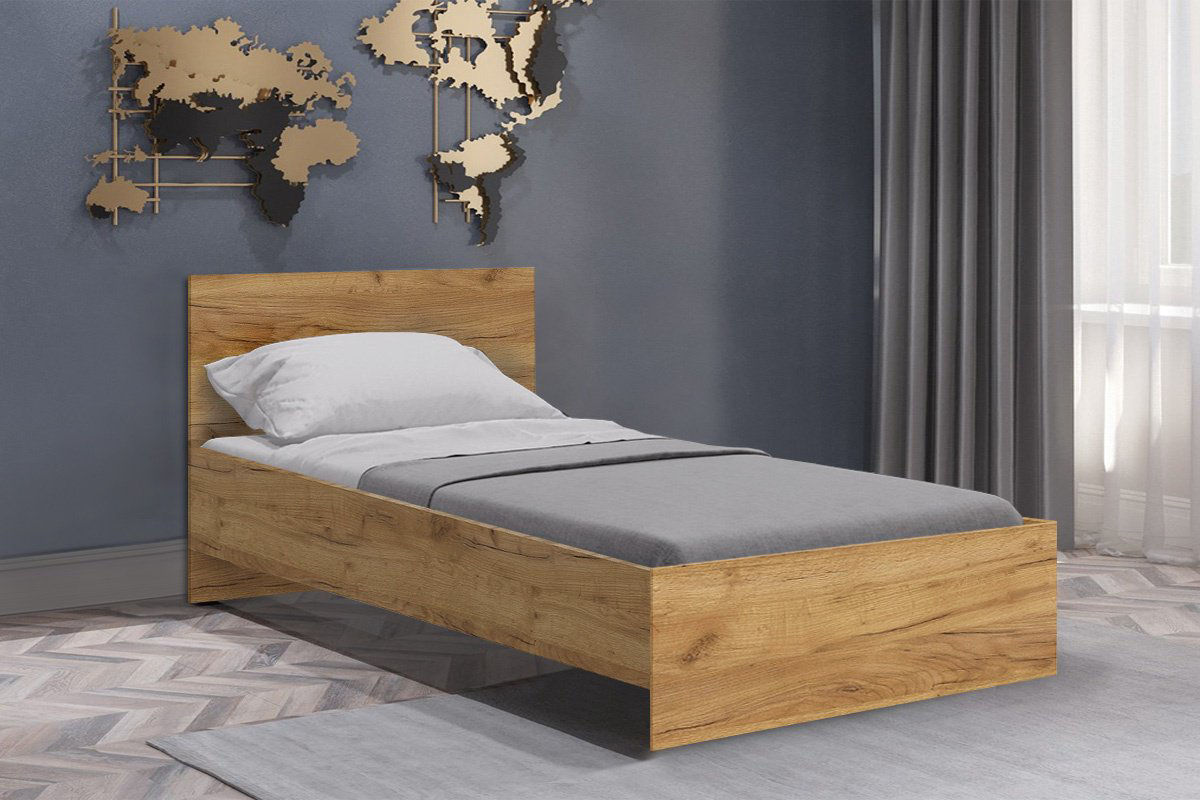 Кровать подростковая СВ Мебель Денвер, 90x200 см, коричневый купить,NaN