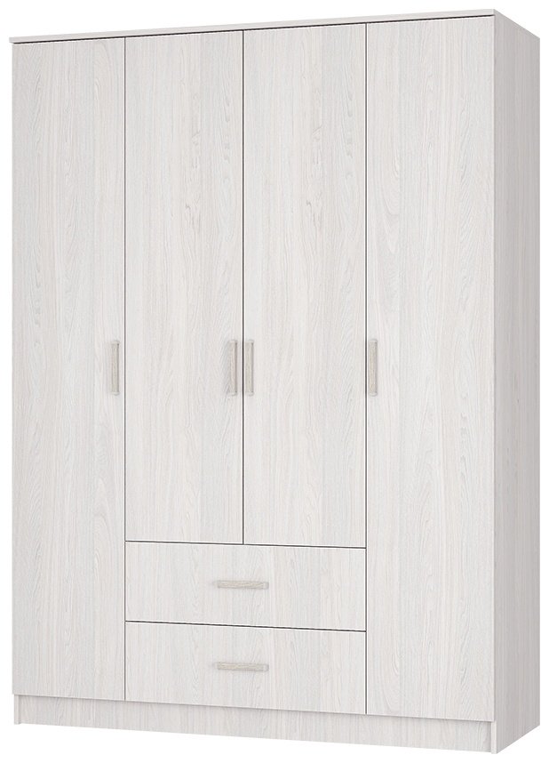 Распашной шкаф BTS Титан, 160x221.6х61 см, белый - ForteMarket Распашной шкаф BTS Титан, 160x221.6х61 см, белый купить,NaN
