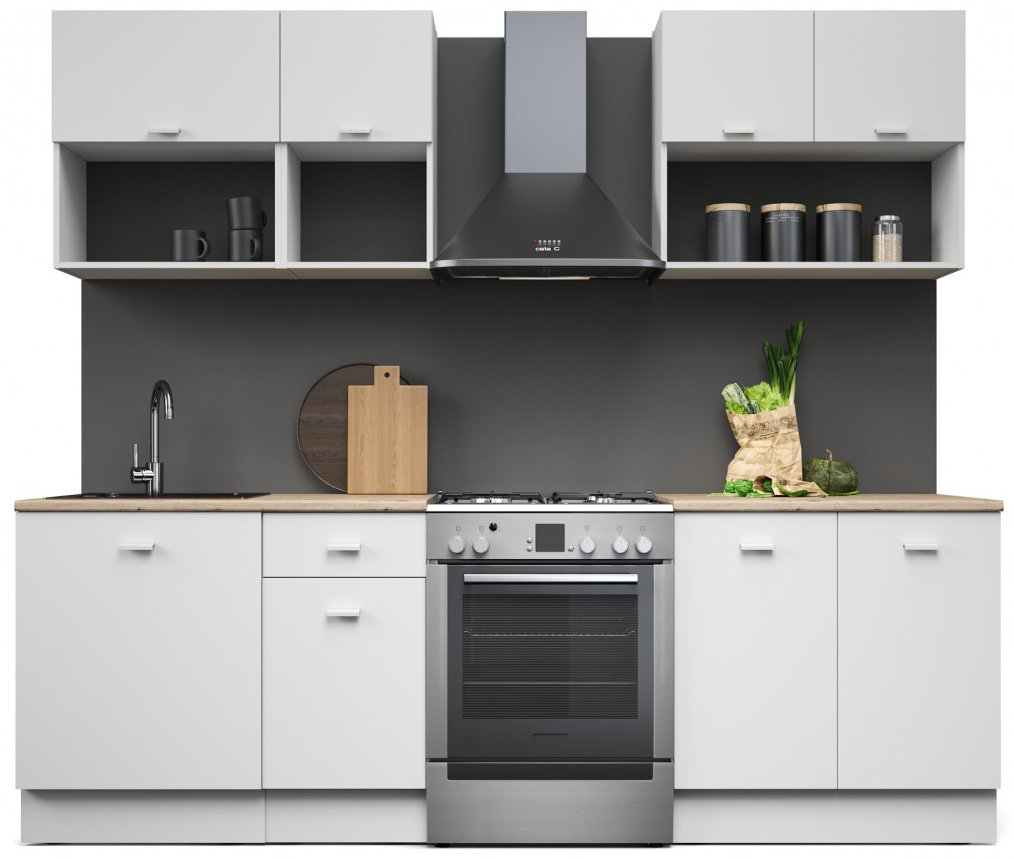 Кухонный гарнитур IMPERIAL Изида, 200x213х60 см, ЛДСП, белый - ForteMarket Кухонный гарнитур IMPERIAL Изида, 200x213х60 см, ЛДСП, белый купить,NaN