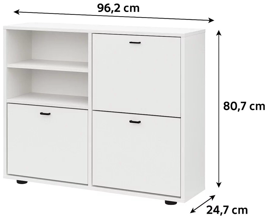 Тумба для обуви СВ Мебель 96.2x24.7x80.7 см, ЛДСП купить,NaN