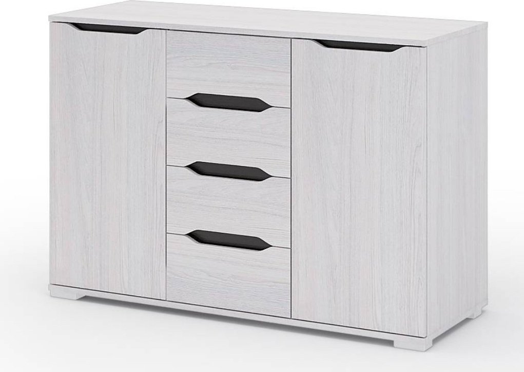 Комод Валенсия КМ012, 120x45x83 см, белый купить,NaN