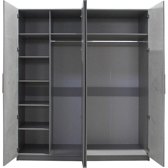 Распашной шкаф Пинскдрев Скарлетт, Н00104689, 190x220х64 см, серый, светло серый купить,NaN