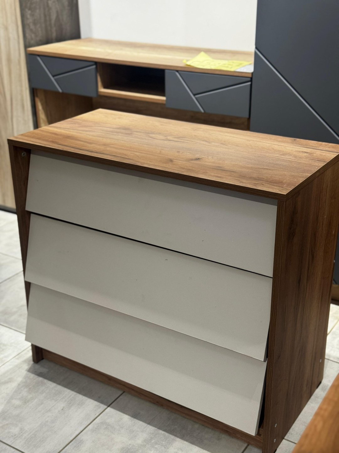 Комод UDOM BATYS Рейн, 80x40x72 см, коричневый, бежевый купить,NaN