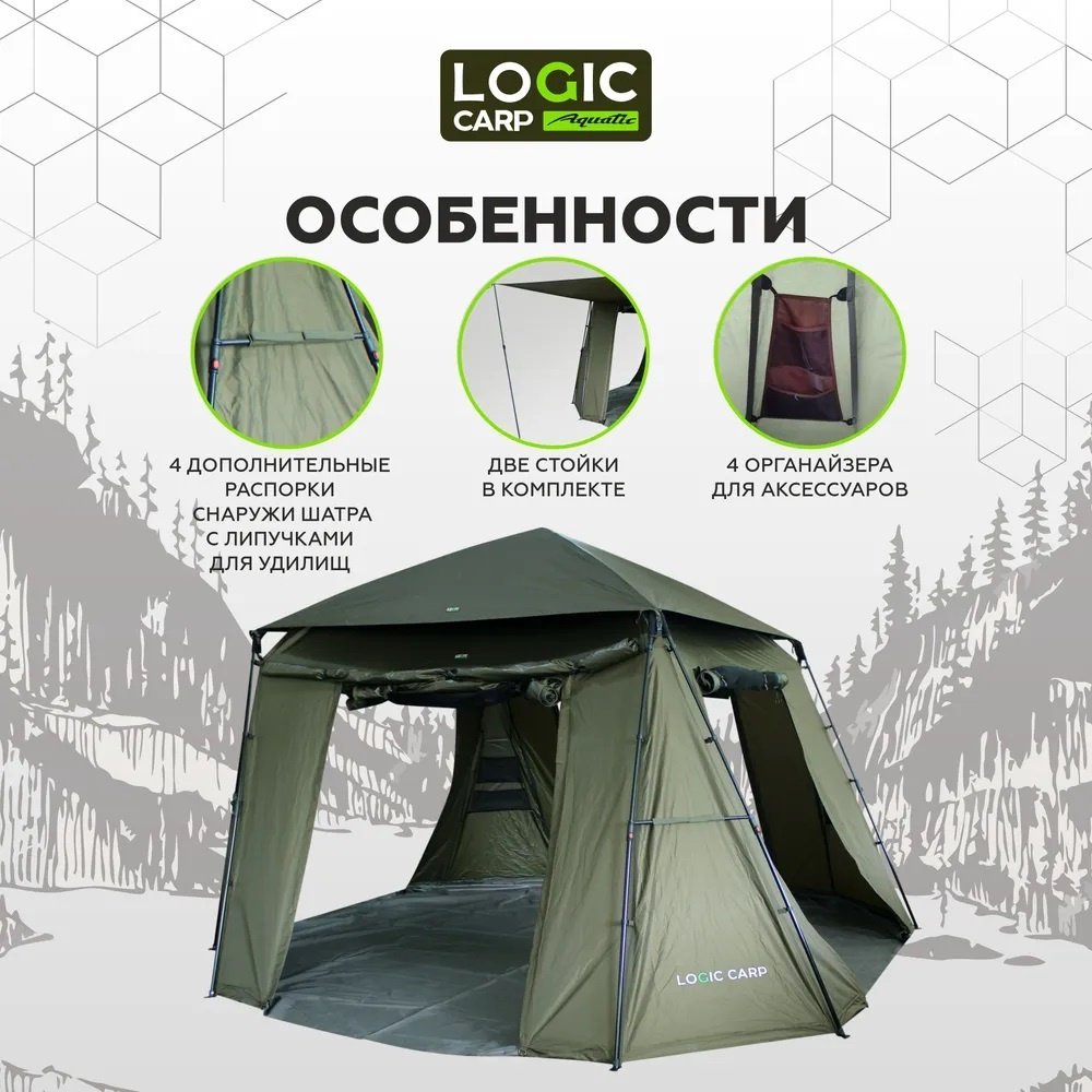 Шатер Logic Carp LC-HQG хаки