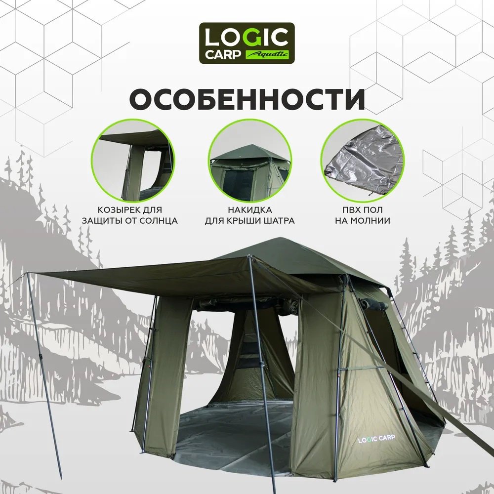 Шатер Logic Carp LC-HQG хаки