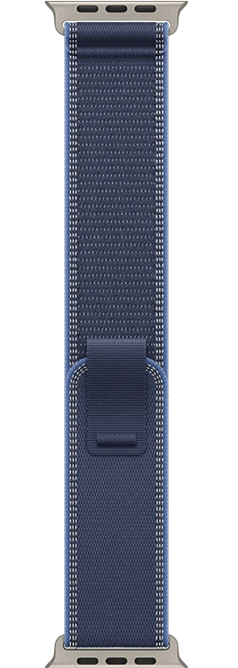 Ремешок Apple для Apple Watch 49mm Trail Loop M/L MFT74ZM/A Titanium Blue купить,NaN