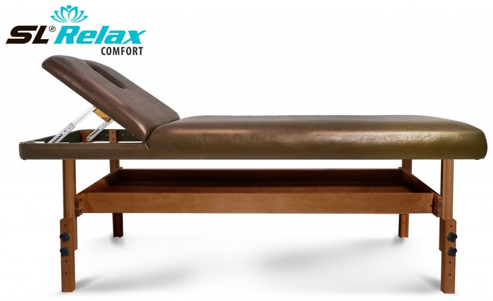 SL Relax стол до 250 кг 71х190 см SLR-10, коричневый