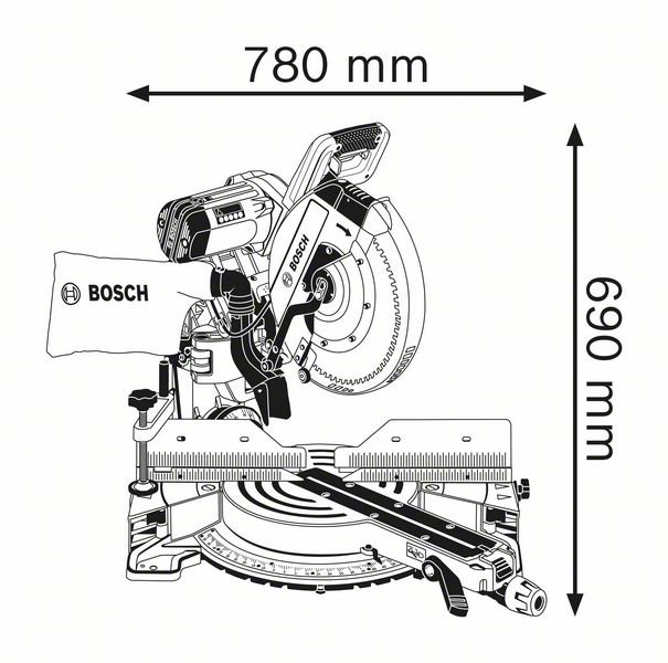 Торцовочная пила Bosch GCM 12 GDL  купить,NaN