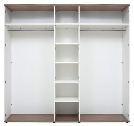 Распашной шкаф Гербор Тина 5Д SZF5D, 242x224х59.5 см, белый купить,NaN