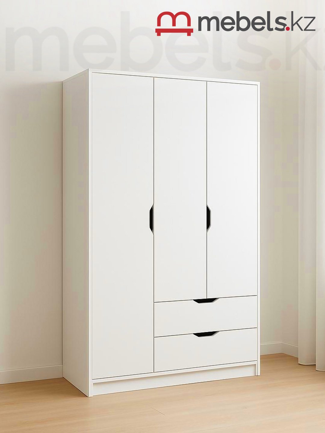 Распашной шкаф Mebels.kz Руна, 120x210х50 см, белый купить,NaN