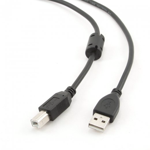 Кабель Cablexpert CCF-USB2-AMBM-6 AM/BM,1.8м черный купить,1990