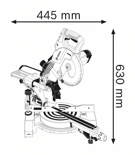 Пила торцовочная Bosch GCM 800 SJ  купить,337530