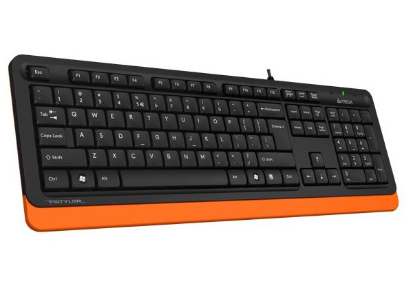 Клавиатура A4tech Fstyler FK-10 черно-оранжевая - ForteMarket Клавиатура A4tech Fstyler FK-10 черно-оранжевая купить,0