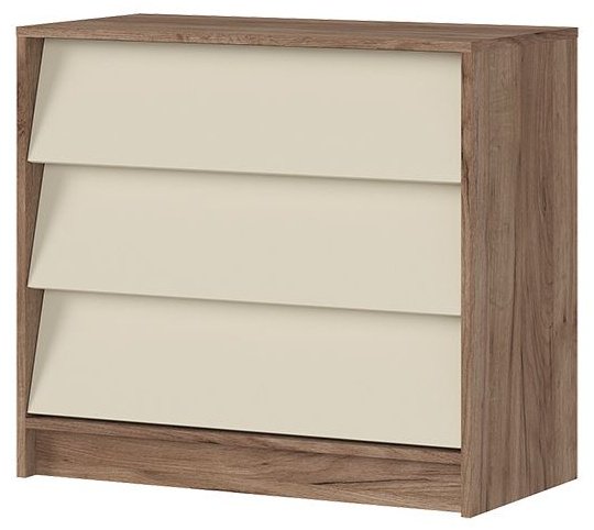 Комод Стендмебель Рейн, 80x40x72 см, белый, светло-коричневый купить,NaN