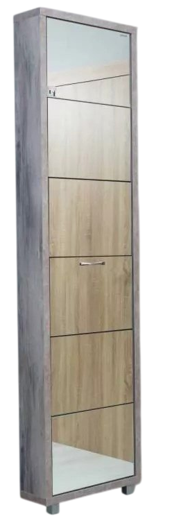 Обувница Айрон Люкс Твикс 55x19x207см серый купить,NaN