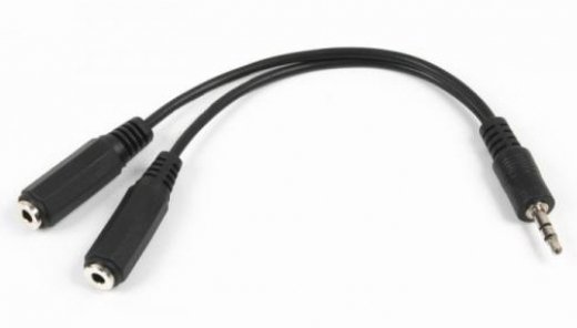 Кабель-переходник Cablexpert CCA-415-0.1м черный