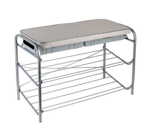Обувница Nika 79x33x51см серый купить,NaN