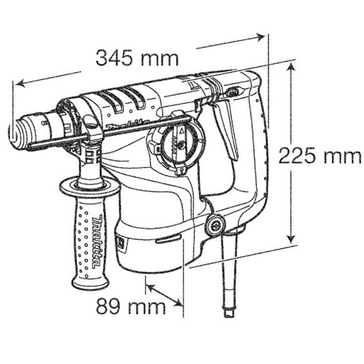 Перфоратор Makita HR2800 синий купить,0