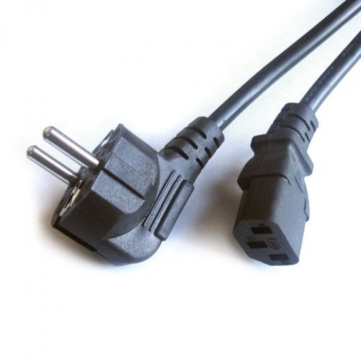 Кабель Питания Евро VT-C13 1.8м черный купить,0