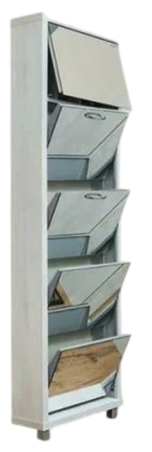 Обувница Айрон Люкс Твикс 55x19x173см белый купить,NaN