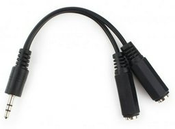 Кабель-переходник Cablexpert CCA-415-0.1м черный