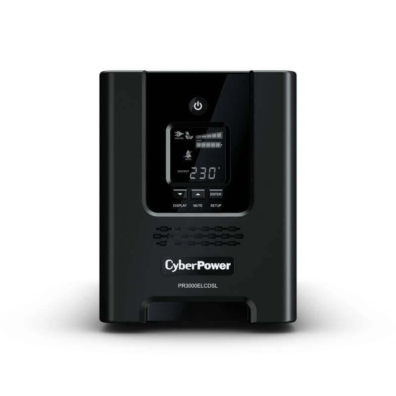 Источник бесперебойного питания CyberPower PR3000ELCDSL черный купить,370500